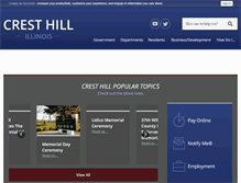 Tablet Screenshot of cityofcresthill.com